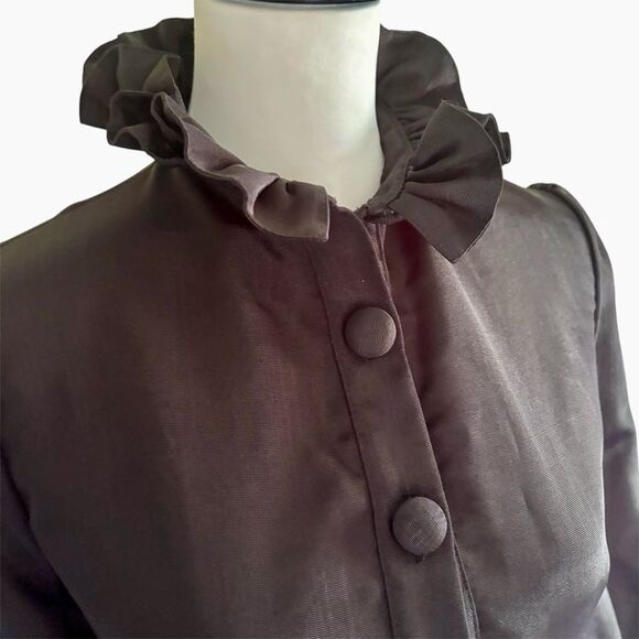 Heidi Merrick Black Midi Dress | Size 4 | EUC - Picture 4 of 8